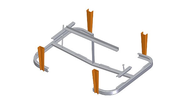 REFORCO LAT SUPORTE ESTEPE 430MM - F4180A - 081193