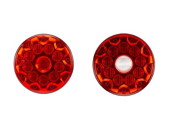 LENTE LANT NOMA LED 10 LEDS 155MM VERMELHO C/BRANCO - 8056.73.325