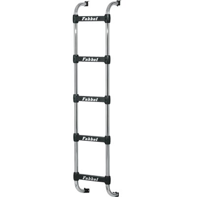 ESTRIBO TRASEIRO CABINE SCANIA R HIGHLINE/STREAMLINE ATÉ 2018  5 DEGRAUS 1650MM  Cromada