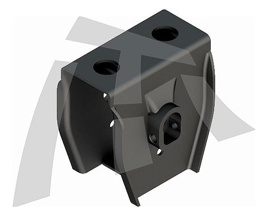 SUPORTE CENTRAL CURTO SUSPENSÃO DISTANCIADA CARRETA RANDON PINO 50MM