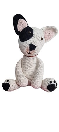 Cachorro Bull Dog Frances Crochê Amigurumi Pronta Entrega