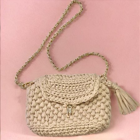Bolsa Transversal em fio de Malha