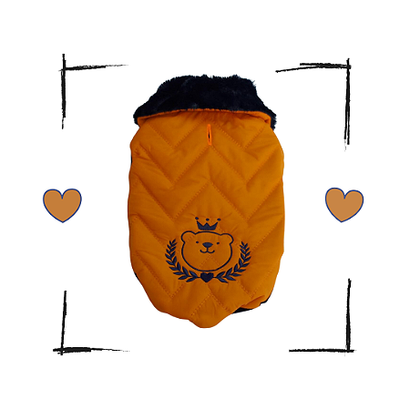 Casaco Matelasse Laranja