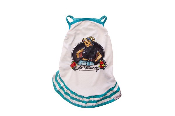 VESTIDO ESTAMPA DIGITAL BE STRONG