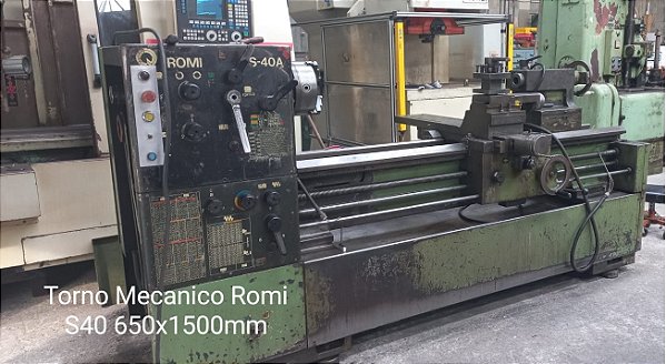 TORNO MECANICO ROMI MODELO S40A 650X1500MM