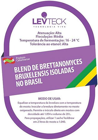 Fermento / Levedura TeckBrew Blend Brettanomyces Bruxellensis Isoladas no Brasil