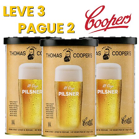 Promoção Coopers - Leve 3 e Pague 2 - 86 days Pilsner