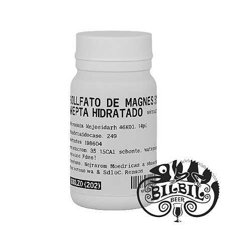 Sulfato de Magnesio - Pote 100g