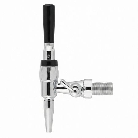 Torneira para chope tipo Stout c/ controle fluxo - Inox