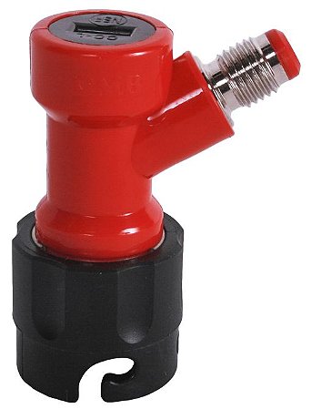 Conector Pin Lock Líquido OUT Curto (vermelho e preto) - Rosca