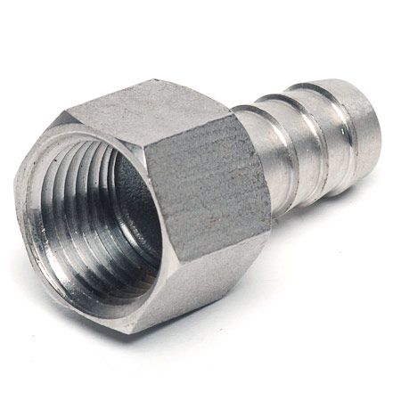 Espigão Inox 1/2” x 1/2" Fêmea BSP