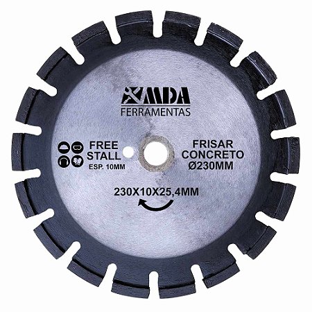 Disco Diamantado 230mm Espessura 10mm