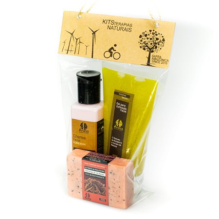 KIT FACIAL CLAREADOR DE MULATEIRO - Extrato de Mulateiro - Proteína de Colágeno - Dolomita - Ureia (kit c/ 3 produtos) - CÓD: 1003