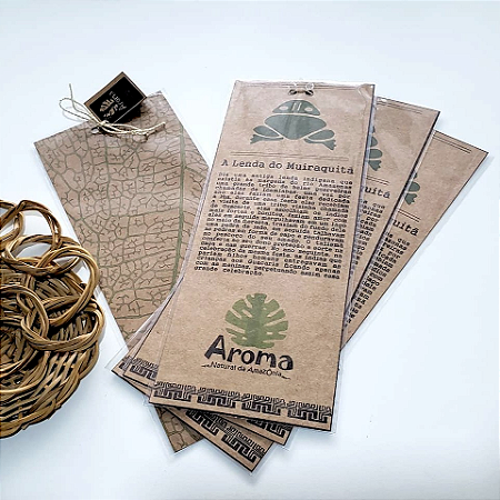 CARTELA ARTESANAL LENDAS AMAZÔNICAS - Papel Kraft / Histórias da Cultura Regional Nortista - UND - CÓD: 2460