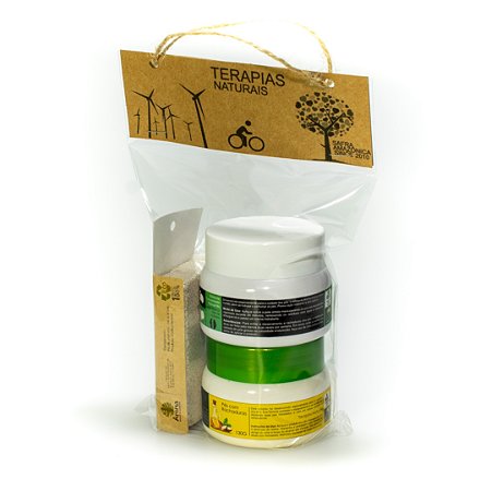 KIT P/ OS PÉS ANTIRRACHADURAS - 01 Manteiga Hidratante P/ Pés 130G / 01 Esfoliante de Argila Branca 220G / 01 Pedra-Pomes - Kit C/ 03 Produtos - CÓD: 1004