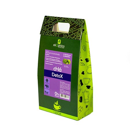 CHÁ DETOX IN NATURA - Sem Açúcar / Sem Glúten / Folhas Médias Desidratadas / Safra Premium - 150G - CÓD: 2049