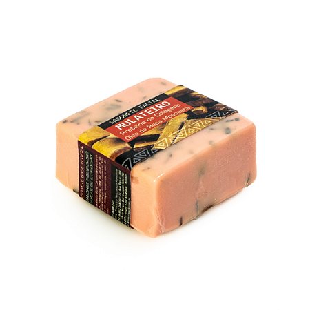 SABONETE FACIAL MULATEIRO PELE C/ MANCHAS E RUGAS - Clareador Natural / Extrato de Mulateiro / Extrato de Jucá / Dolomita / Óleo de Rosa Mosqueta - 60G - CÓD: 2047