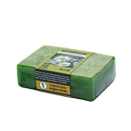 SABONETE FACIAL PRÓPOLIS PELE C/ ACNE, CRAVOS E ESPINHAS - C/ Extrato de Própolis / Flor de Camomila / Argila Verde - 100G - CÓD: 0754