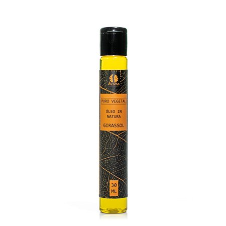ÓLEO VEGETAL IN NATURA  GIRASSOL PURO  Rico em Vitamina C / Ômega 6 / Hidratação Profunda / Ação anti-inflamatória e Calmante - 30ML - CÓD: 2159