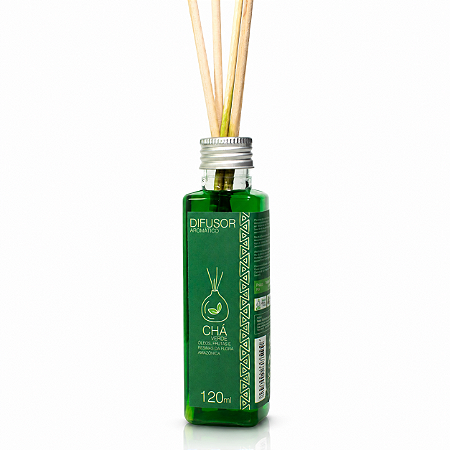 DIFUSOR AROMÁTICO DE AMBIENTES C/ PALITINHOS - Perfume Intenso e Contínuo / Notas Aromáticas Amazônicas - 120ml - CÓD: 0772
