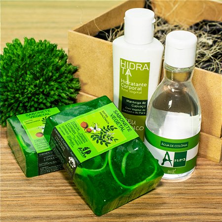 KIT P/ PRESENTE CAIXINHA MIX - 02 Sabonetes Vegetais Safra