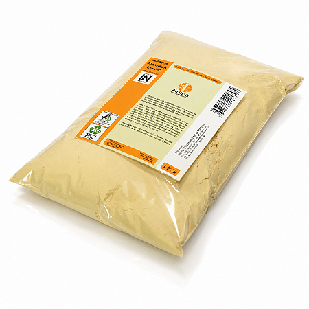 ARGILA AMARELA EM PÓ PURA IN NATURA - Rico em Silício / Ação Antioxidante / Hidratação Profunda - SACO 01KG - CÓD: 2121