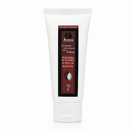 CREME HIDRATANTE PARA MÃOS - Manteiga de Cupuaçu e Óleo de Andiroba - Pele Ressecada / Hidratação Profunda - 70G - CÓD: 0738