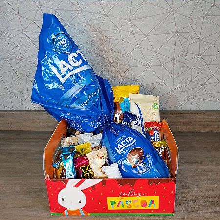 CESTA - PÁSCOA CARINHOSA (OVO LACTA AO LEITE 170G)