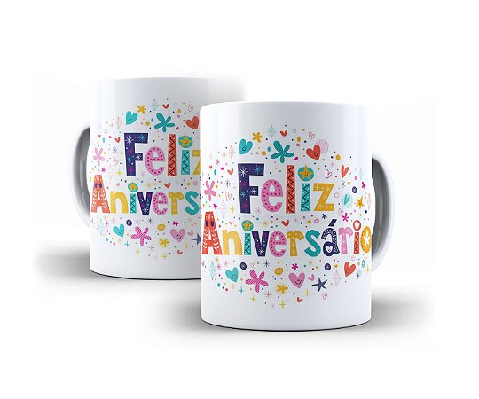 Caneca Feliz Aniversário