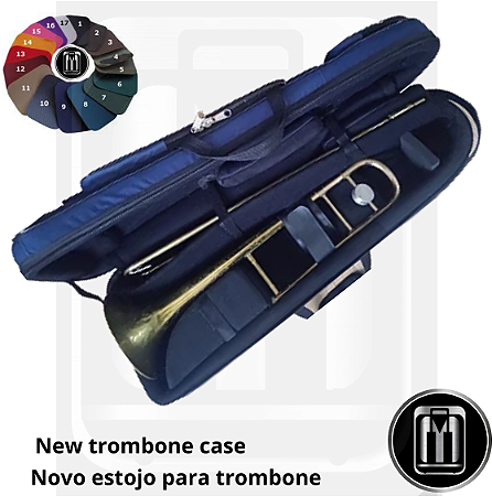 MEN75 - Estojo para trombone tenor  UNIVERSAL - FIBERGLASS