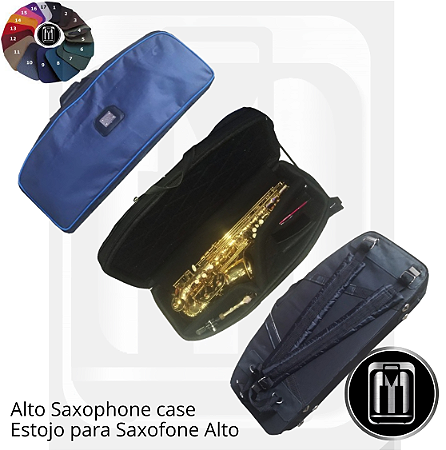 MEN17 - Estojo para saxofone alto meia lua - FIBERGLASS