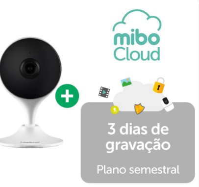 Kit Câmera Wi-Fi Interna iM3 C + Gravação em Nuvem Mibo Cloud 3 dias Semestral