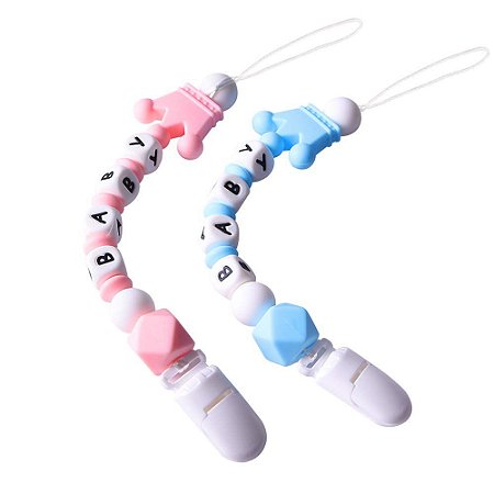 Prendedor de chupeta em silicone
