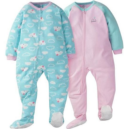 Kit com 2 pijamas em fleece. Gerber - Baby Imports MS - Roupas e Acessórios