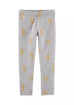Calça leggings cinza com bailarina
