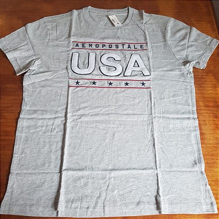 Camiseta cinza Aeropostale