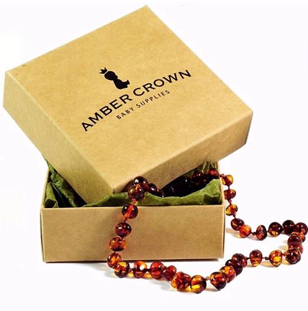 Colar de ambar cor mel da Amber Crown