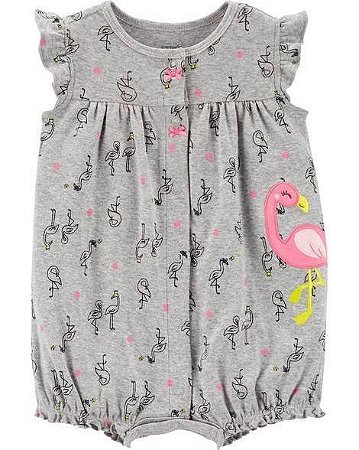 ROMPER CINZA DE FLAMINGOS DA CARTERS 16556919