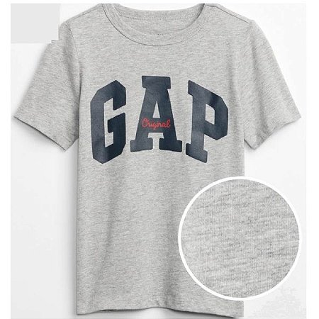 CAMISETA CINZA "GAP Original" AZUL.