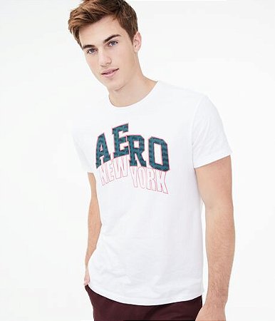 Camiseta branca Aero New York.