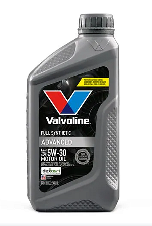 Valvoline ADVANCED Full Synthetic 5W30 API SQ ILSAC GF-7A 946 ml - Aprovação GM Ford Chrysler