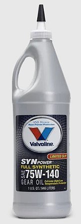 VALVOLINE SynPower Sintético Gear Oil  75W140 LS 946 ml - Ford GM Chrysler