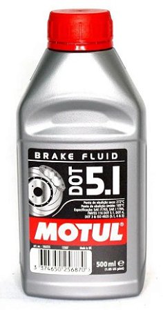 Fluído de Freio MOTUL DOT 5.1 500 ml - Brake Fluid 100% Sintético