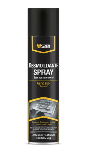 DESMOLDANTE Spray M500 400 ml sem Silicone - DESMOLDA PROTEGE LUBRIFICA