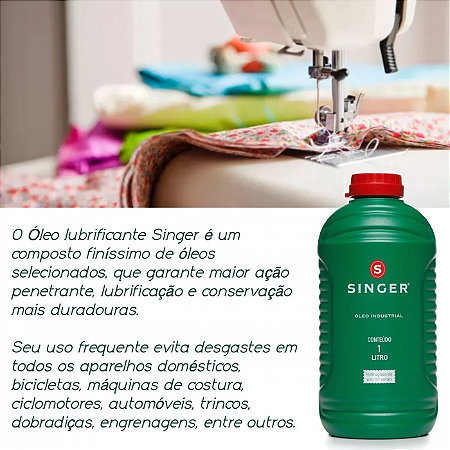 Óleo Industrial para Máquinas de Costura SINGER Caixa com 12 Litros ...