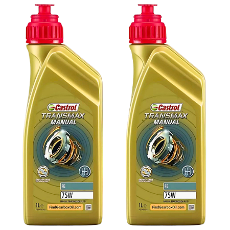 Fluído de Transmissão Castrol TRANSMAX MANUAL FE 75W KIT 02 Litros API GL-4 MB 235.73 Ford WSS-M2C200-D2
