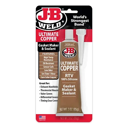 J-B WELD ULTIMATE COPPER 32325 85g Silicone de Cobre RTV Alta Temperatura