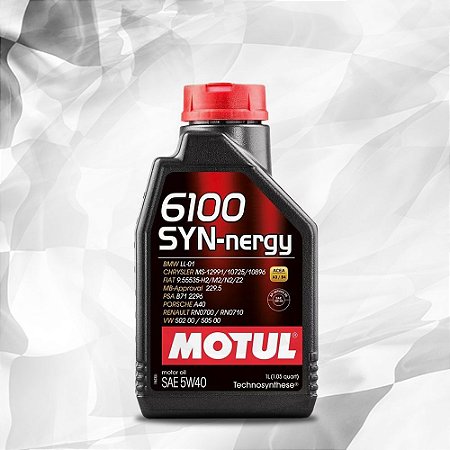 MOTUL 6100 SYN-nergy SAE 5W40 - Gasolina, Etanol, FLEX e Diesel (ACEA A3/B4)