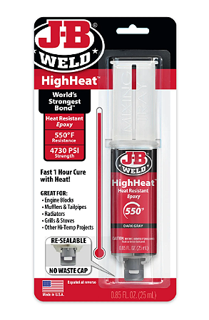 J-B WELD HighHeat 50197 25 Ml Epoxy para Alta Temperatura Resistente até 288 °C