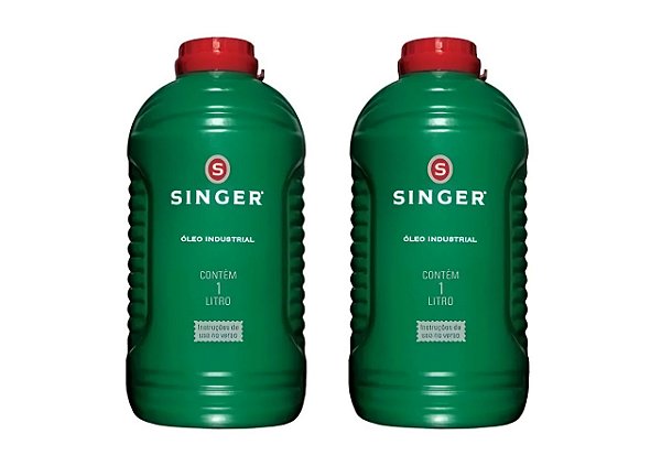 KIT 02 Litros Óleo Industrial para Máquinas de Costura SINGER ISO VG-22 Multiuso